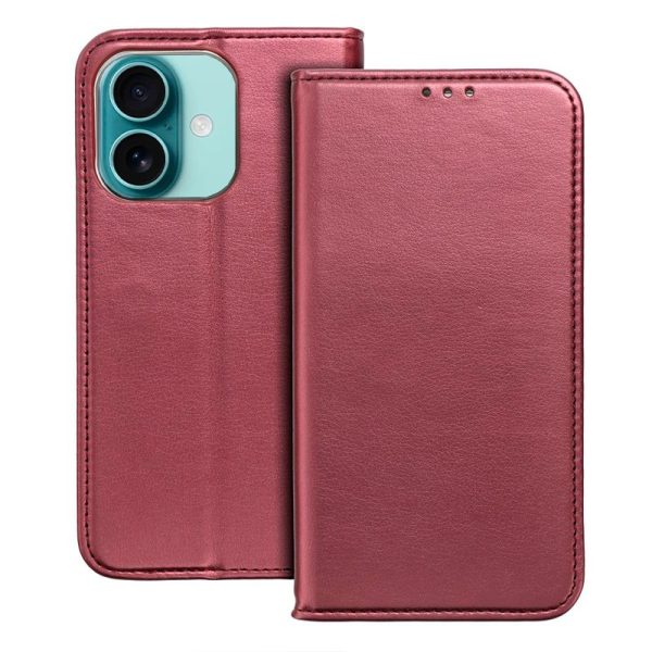 Funda COOL Flip Cover para iPhone 16 Plus Liso Burgundy - Image 2