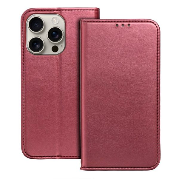 Funda COOL Flip Cover para iPhone 16 Pro Liso Burgundy - Image 2