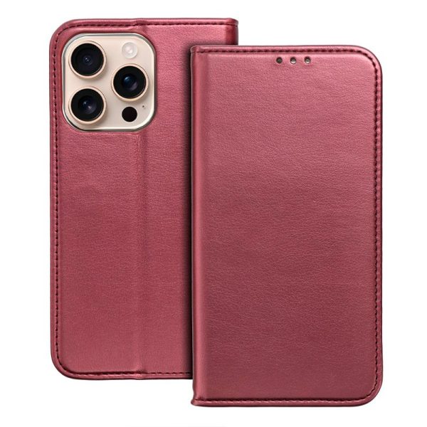 Funda COOL Flip Cover para iPhone 16 Pro Max Liso Burgundy - Image 2