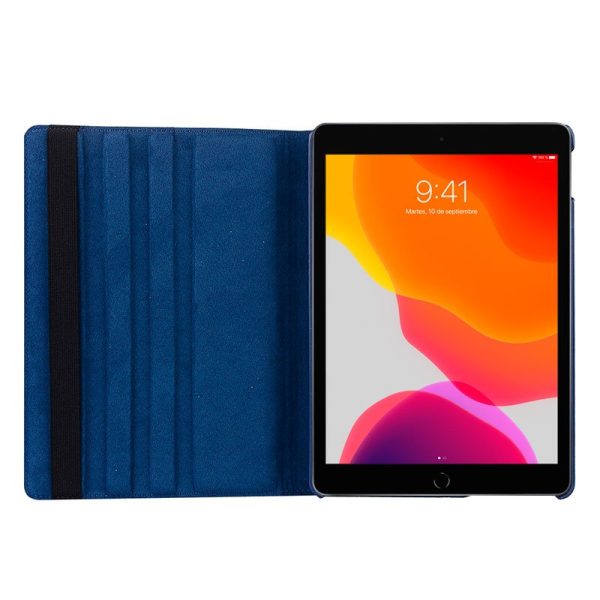 Funda COOL para iPad (2019 / 2020 / 2021) 10,2 pulg Giratoria Polipiel Azul - Image 3