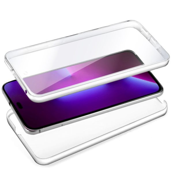 Funda COOL Silicona 3D para iPhone 14 Pro (Transparente Frontal + Trasera) - Image 2