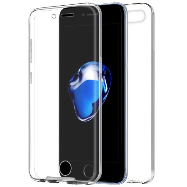 Funda COOL Silicona 3D para iPhone 7 / 8 / SE (2020) / SE (2022) (Transparente Frontal + Trasera)