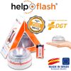 HELP FLASH - LUZ DE EMERGENCIA AUTÓNOMA, SEÑAL V16 DE PRESEÑALIZACIÓN DE PELIGRO Y LINTERNA, HOMOLOGADA, NORMATIVA DGT, V16, CON BASE IMANTADA, ACTIVA - Image 2