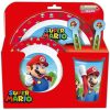 SET DE PLATO, CUENCO, VASO, CUCHARA Y TENEDOR SUPER MARIO (APTO PARA MICROONDAS) - Image 2
