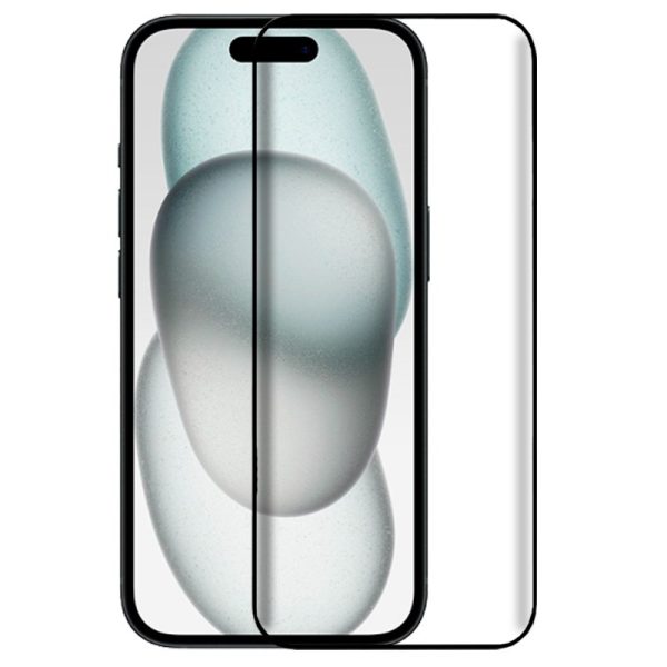 Protector Pantalla Cristal Templado COOL para iPhone 15 (FULL 3D Negro)