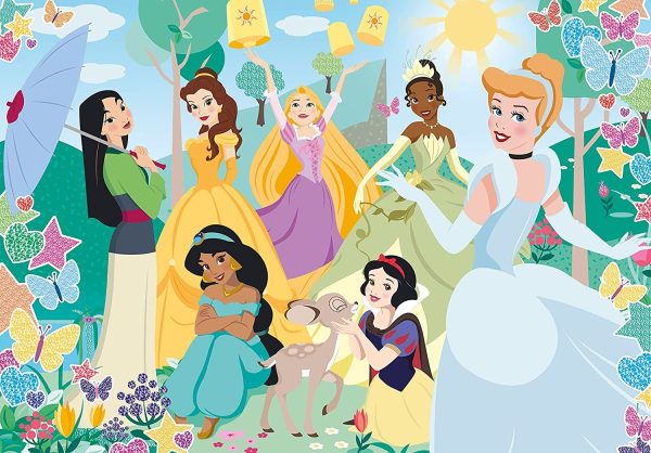 PUZZLE 104 PZAS PRINCESAS DISNEY GLITTER - Image 2