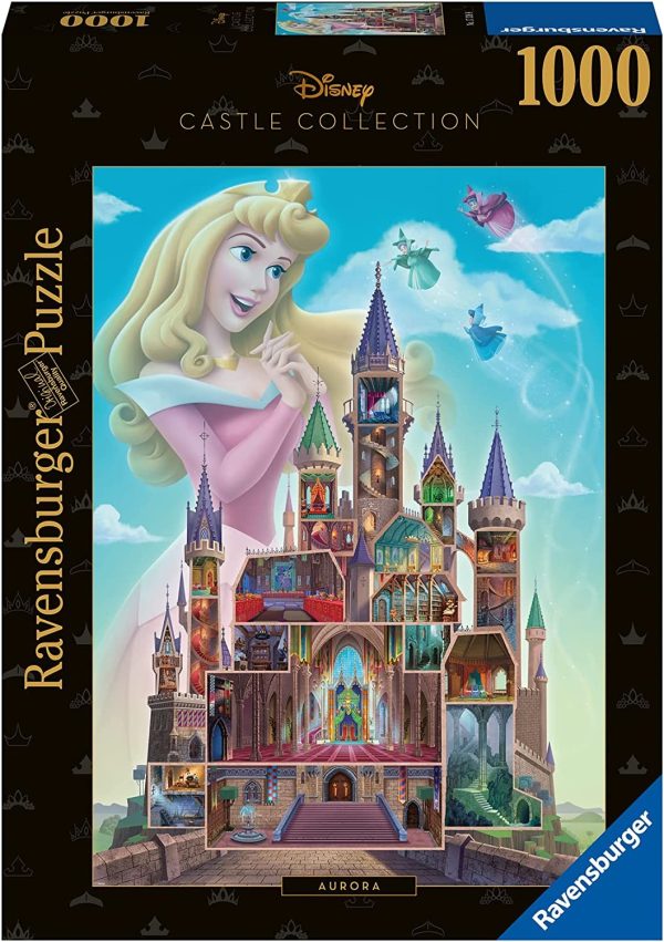 PUZZLE DISNEY CASTLES AURORA 1000 PIEZAS - Image 2