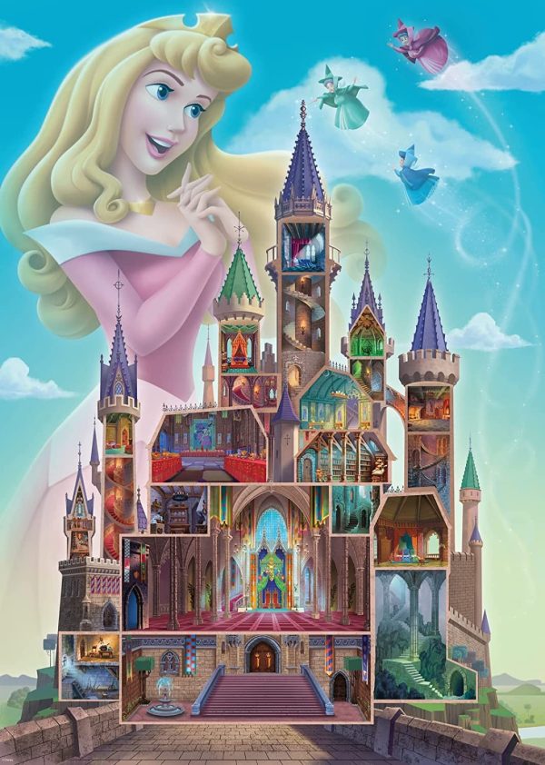 PUZZLE DISNEY CASTLES AURORA 1000 PIEZAS - Image 3