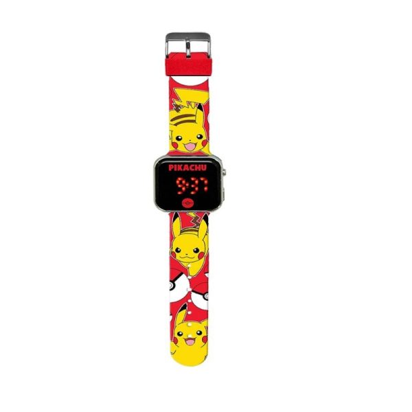 RELOJ LED POKEMON PIKACHU ROJO - Image 3