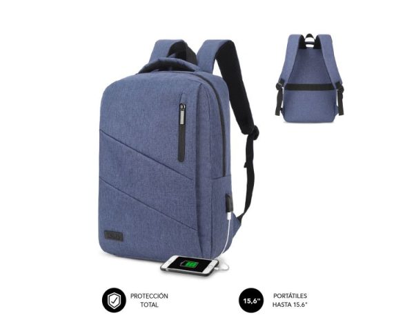 MOCHILA CITY BACKPACK 15.6'' AZUL SUBBLIM