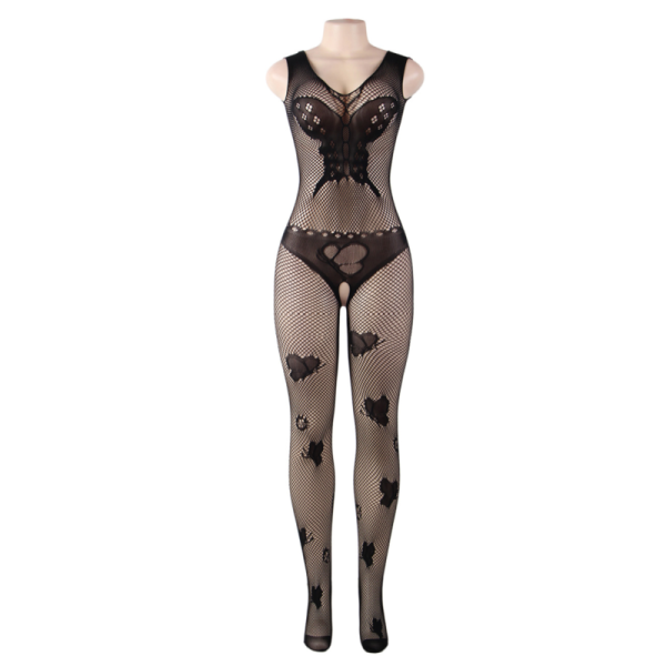 QUEEN LINGERIE BUTTERLFY PATTERNS BODYSTOCKING SL - Image 5