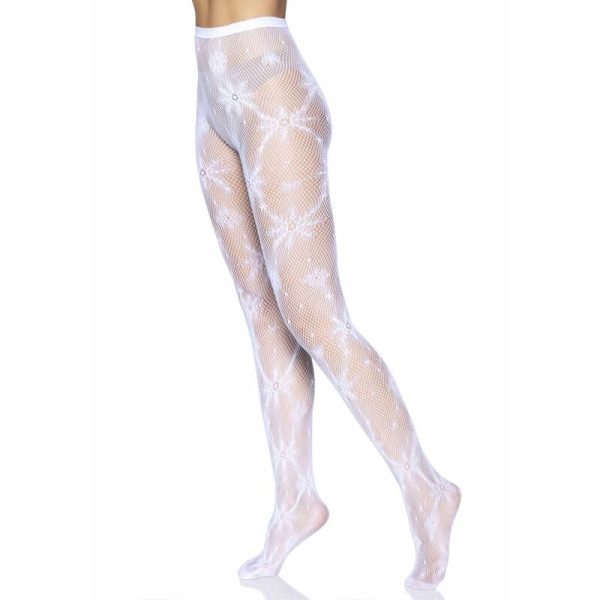 LEG AVENUE FLOCO DE NEVE FISHNET TIGHTS TAMANHO ÚNICO - Image 6