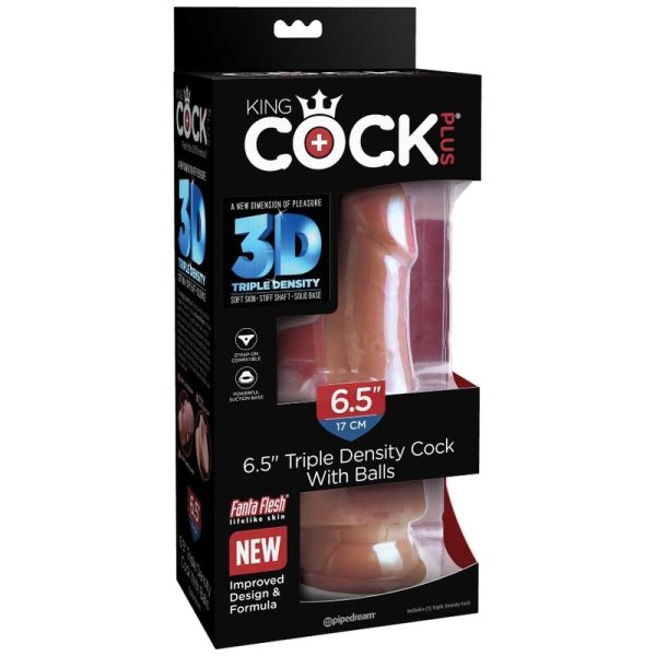 KING COCK PLUS 3D COCK COM BOLAS 17 CM - Image 8