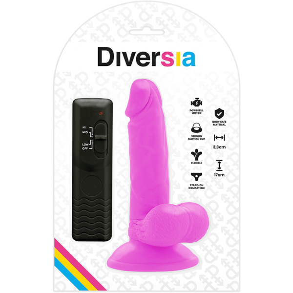 DIVERSIA - FLEXÍVEL VIBRATÓRIO 17 CM - ROXO - Image 7