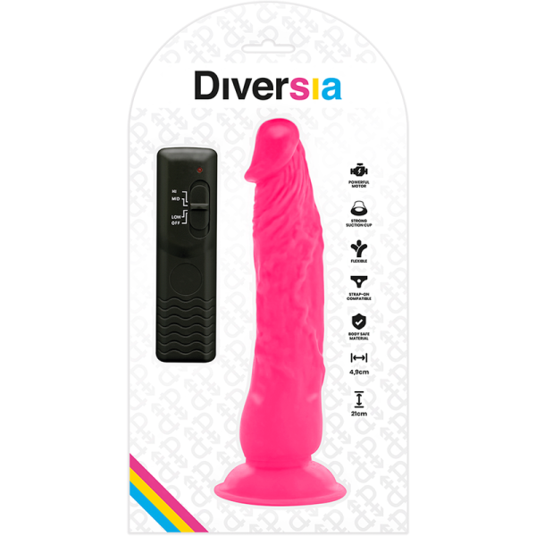 DIVERSIA - FLEXÍVEL VIBRATÓRIO 21 CM - ROSA - Image 7