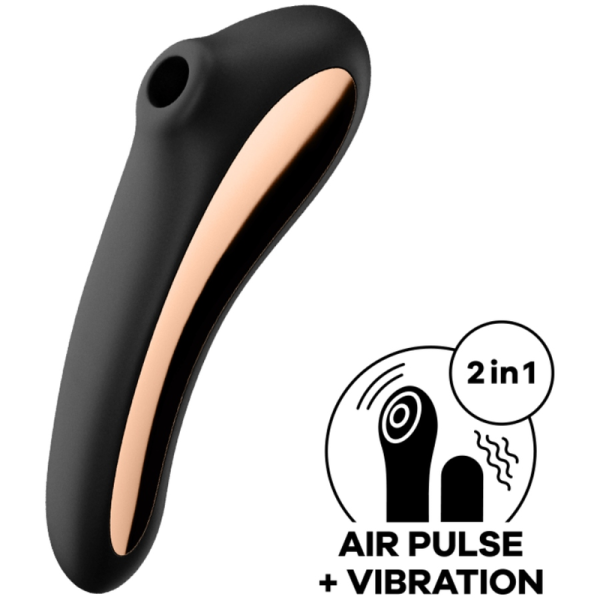 ESTIMULANTE CLIT DE BEIJO DUPLO SATISFYER - PRETO - Image 2