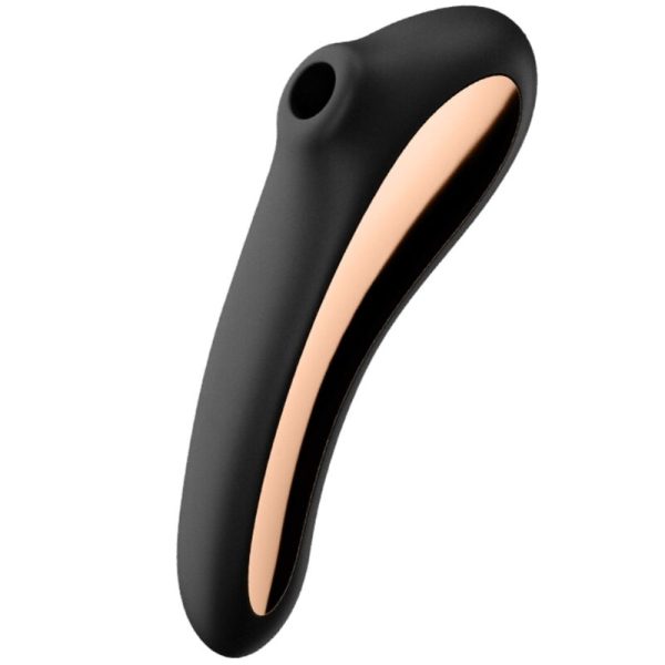 ESTIMULANTE CLIT DE BEIJO DUPLO SATISFYER - PRETO