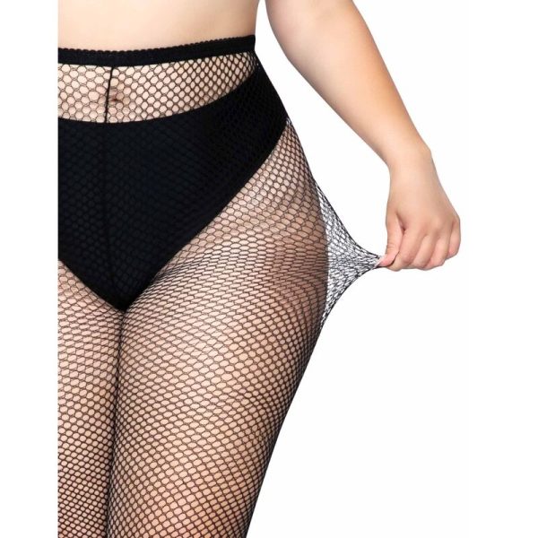 MEIA-CALÇA LEG AVENUE FISHNET PLUS TAMANHO