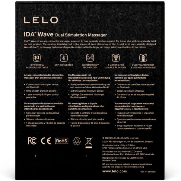 LELO IDA WAVE MASSAGEIRO PARA CASAIS PRETO - Image 5