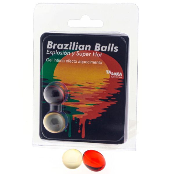 TALOKA - 2 BOLAS BRASILEIRAS GEL EXCITANTE EFEITO SUPER QUENTE