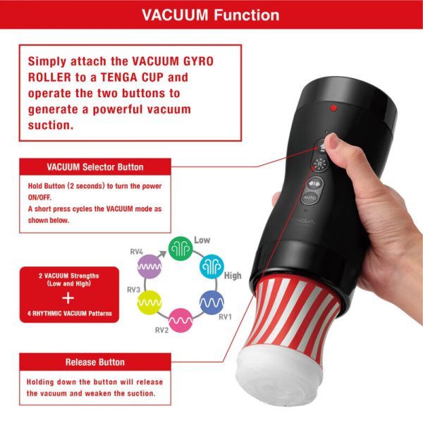 TENGA VACUUM GYRO ROLLER SUCÇÃO E ROTAÇÃO - Image 4