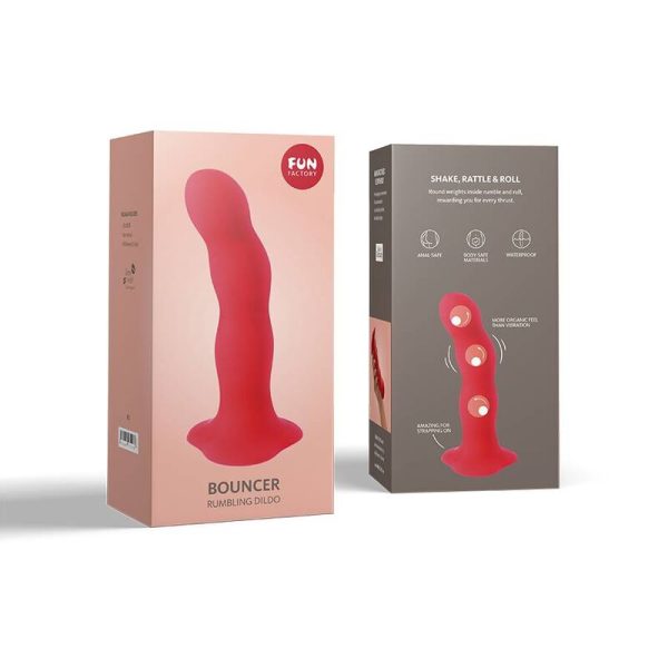 FUN FACTORY - BOUNCER SHAKE DILDO RED - Image 2