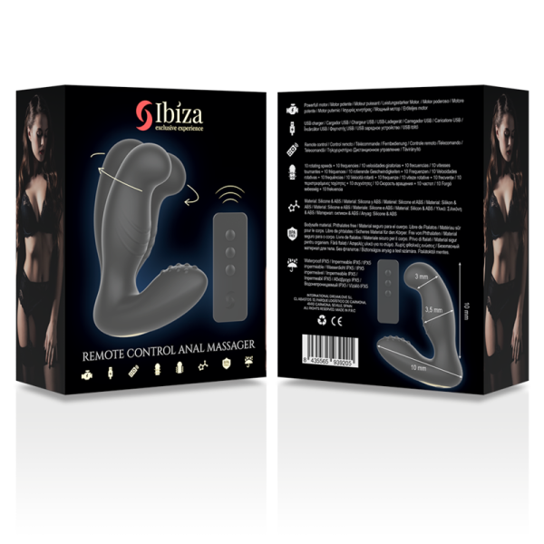 IBIZA - MASSAGER ANAL CONTROLE REMOTO 10 x 3,5 CM - Image 11