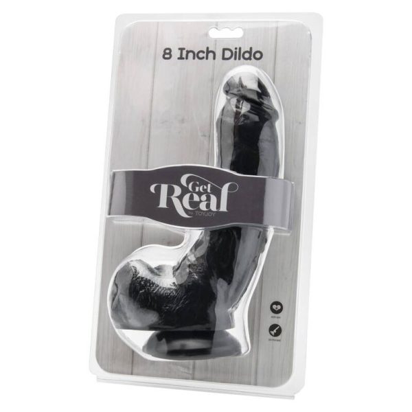 GET REAL - DILDO 20,5 CM COM BOLAS PRETAS - Image 2