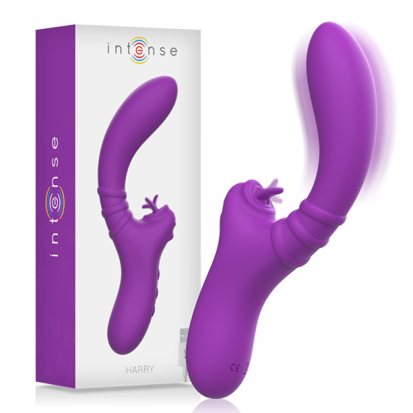 INTENSO - HARRY VIBRADOR FLEXÍVEL COM LÍNGUA ROXA - Image 2