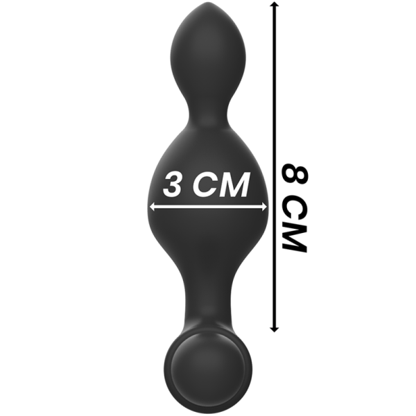 BLACK&SILVER - CONTROLE REMOTO DE PLUG ANAL DE SILICONE TUCKER PEQUENO - Image 6