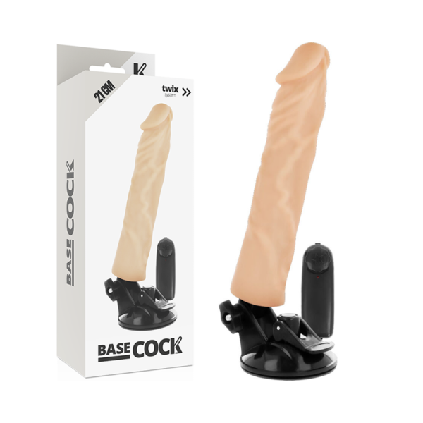 BASECOCK - VIBRADOR REALÍSTICO CONTROLE REMOTO  21 CM