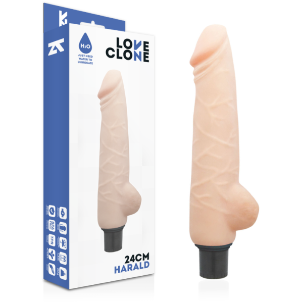 LOVECLONE HARALD AUTO-LUBRIFICAÇÃO VIBRADOR 24CM