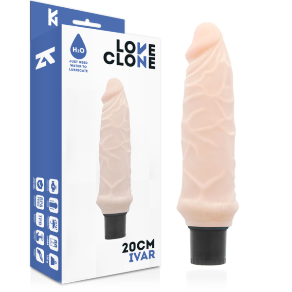 VIBRADOR DE AUTOLUBRIFICAÇÃO LOVECLONE IVAR 20CM - Image 2