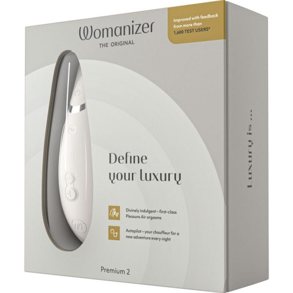 WOMANIZER - PREMIUM 2 ESTIMULADOR CLITORIAL WARM GREY - Image 3