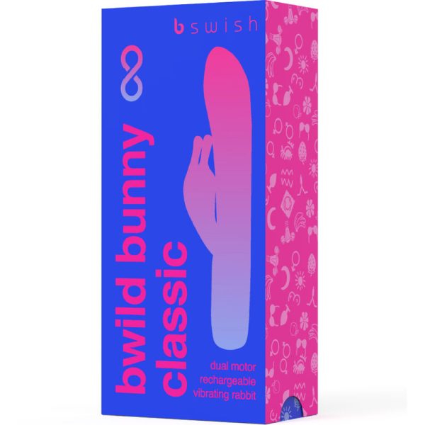 B SWISH - BWILD BUNNY INFINITE CLASSIC VIBRADOR RECARGABLE SILICONA AZUL - Image 4