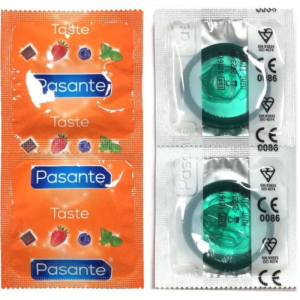 PASANTE - SACO DE PRESERVATIVOS SABOR HORTELÃ 144 UNIDADES