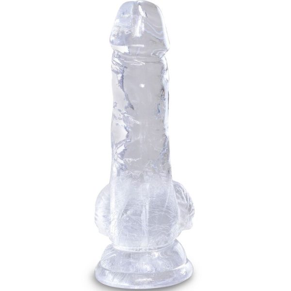 KING COCK CLEAR - PÊNIS REALISTA COM BOLAS 10,1 CM TRANSPARENTE - Image 2