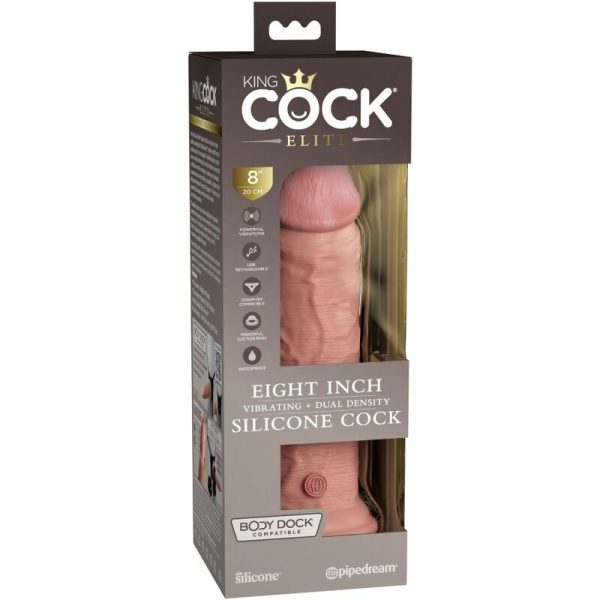 KING COCK ELITE - VIBRAÇÃO REALÍSTICA E DILDO DE SILICONE 20,3 CM - Image 5