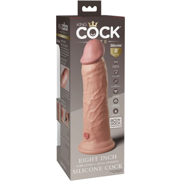 KING COCK ELITE - VIBRAÇÃO REALÍSTICA E DILDO DE SILICONE 20,3 CM - Image 6