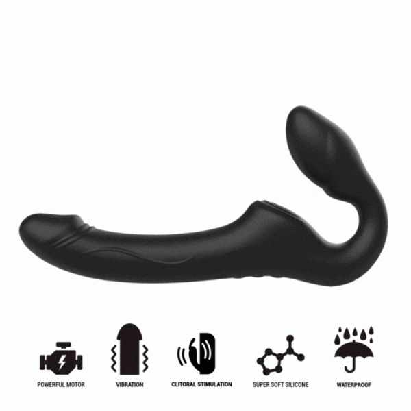 IBIZA - VIBRADOR STRAPLESS COM BOTÃO DE CONTROLE REMOTO