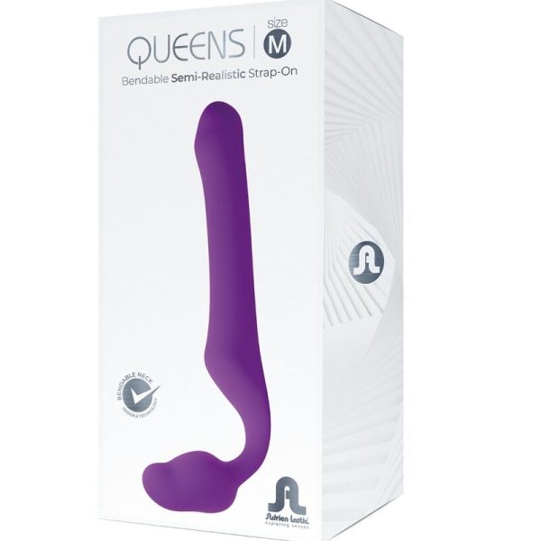 ADRIEN LASTIC - QUEENS STRAP-ON FLEXÍVEL VIOLETA TAMANHO M - Image 5