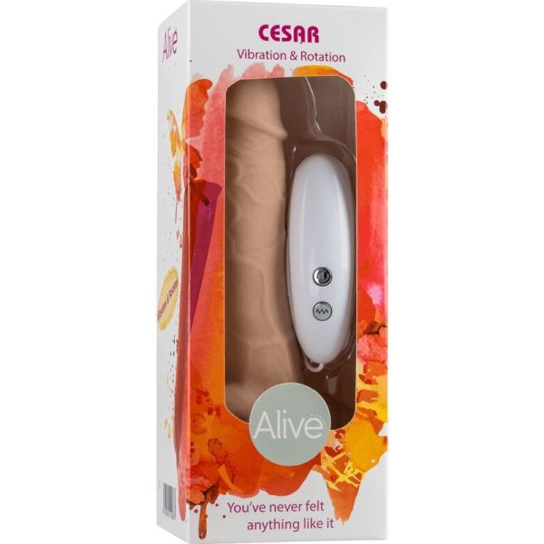 ALIVE - VIBRADOR E ROTADOR DE PÊNIS REALÍSTICO CESAR 17,5 CM - Image 2