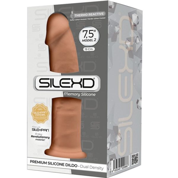 SILEXD - MODELO 2 PÊNIS REALÍSTICO PREMIUM SILEXPAN SILICONE CARAMELO 19 CM - Image 3