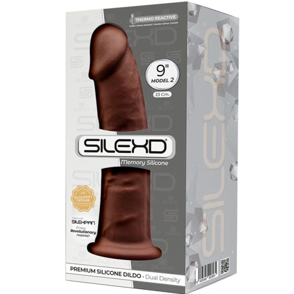 SILEXD - MODELO 2 PÊNIS REALÍSTICO PREMIUM SILEXPAN SILICONE MARROM 23 CM - Image 3