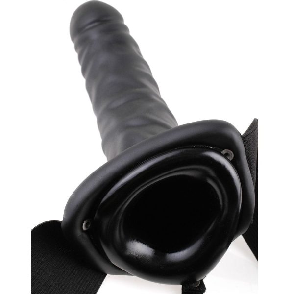 FETISH FANTASY 19 CM HOLLOW STRAP-ON BLACK - Image 4