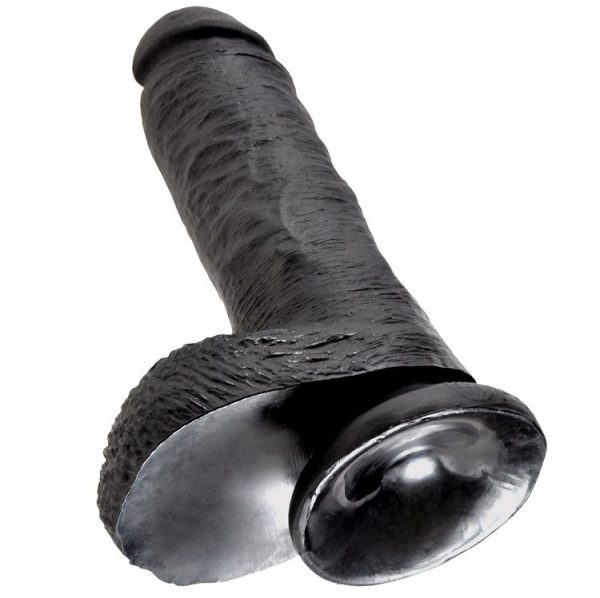 KING COCK 8" GALO PRETO COM BOLAS 20,3 CM - Image 5