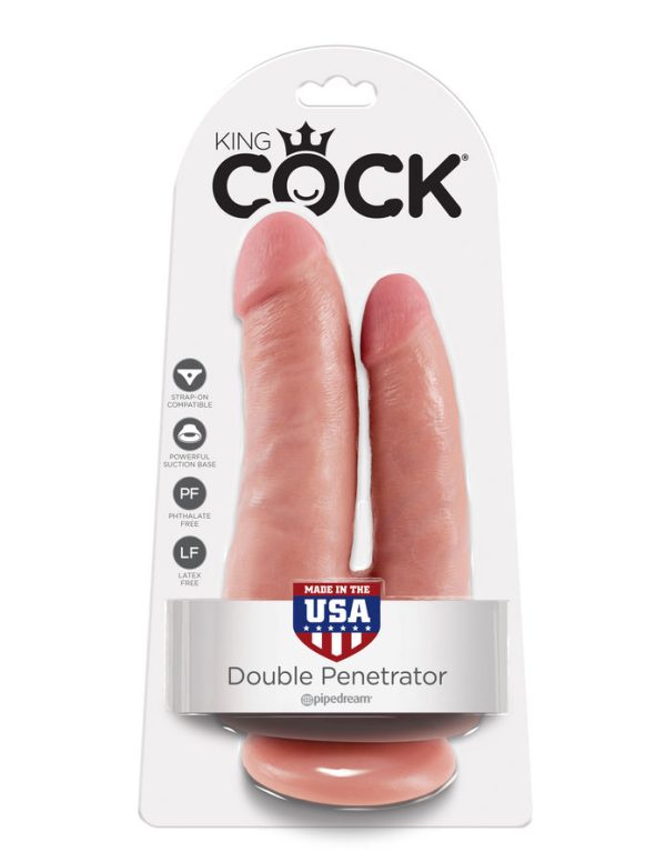 KING COCK DOUBLE PENETRATOR CARNE