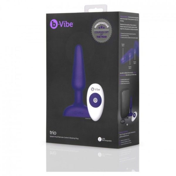 B-VIBE TRIO CONTROL REMOTO PLUG ANAL LILA - Image 9