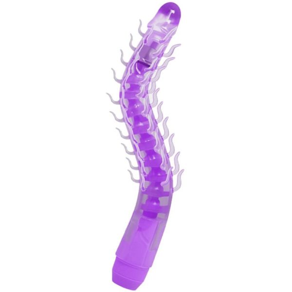 FLEXI VIBE SENSUAL SPINE BENDABLE VIBRATING DILDO LILA 23.5 CM