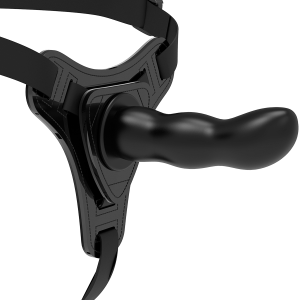 FETISH SUBMISSIVE HARNESS - SILICONE PRETO G-SPOT 16 CM - Image 5